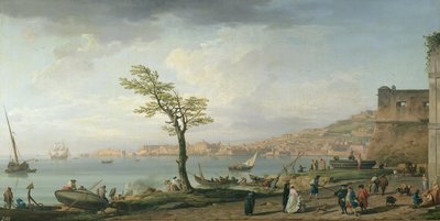 ナポリ湾の眺め、1748 作： Claude Joseph Vernet